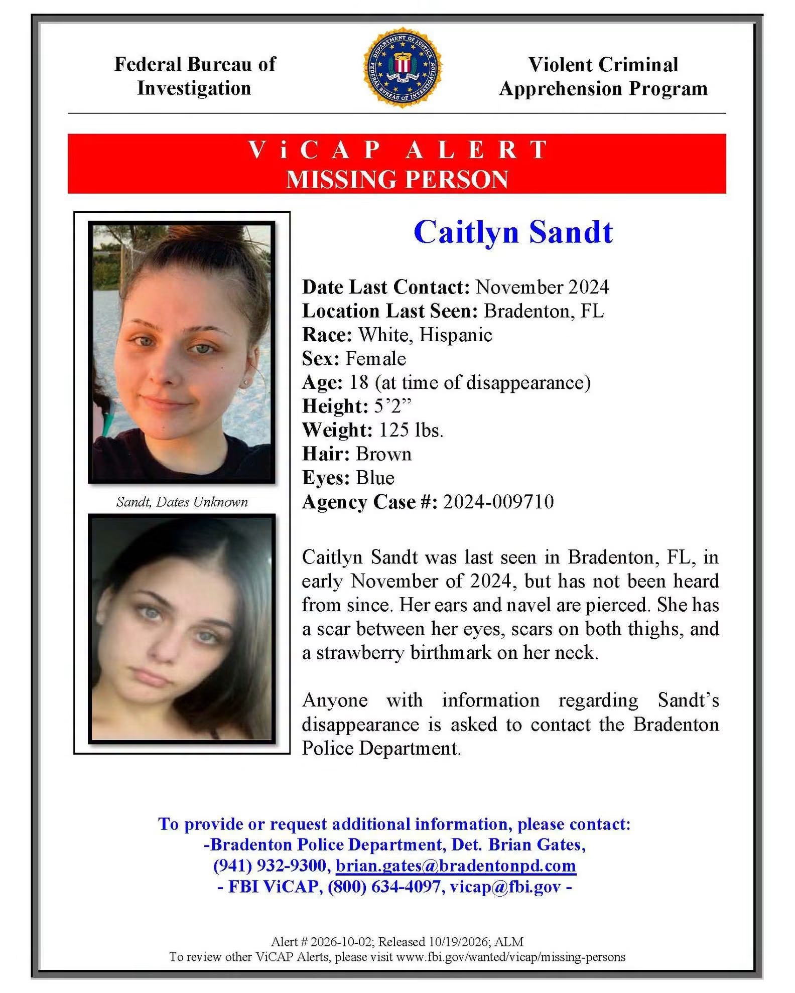 Bradenton Police Department urges public to come forward with information on a 2024 missing person case — WFTS ABC Action News Tampa