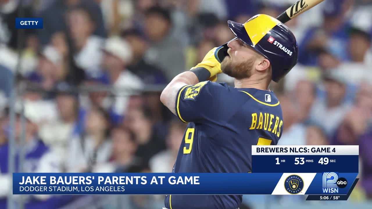 Parents of Brewers 1st baseman Jake Bauers couldn't be more proud — WISN 12 Milwaukee, Land O' Lakes Sports news