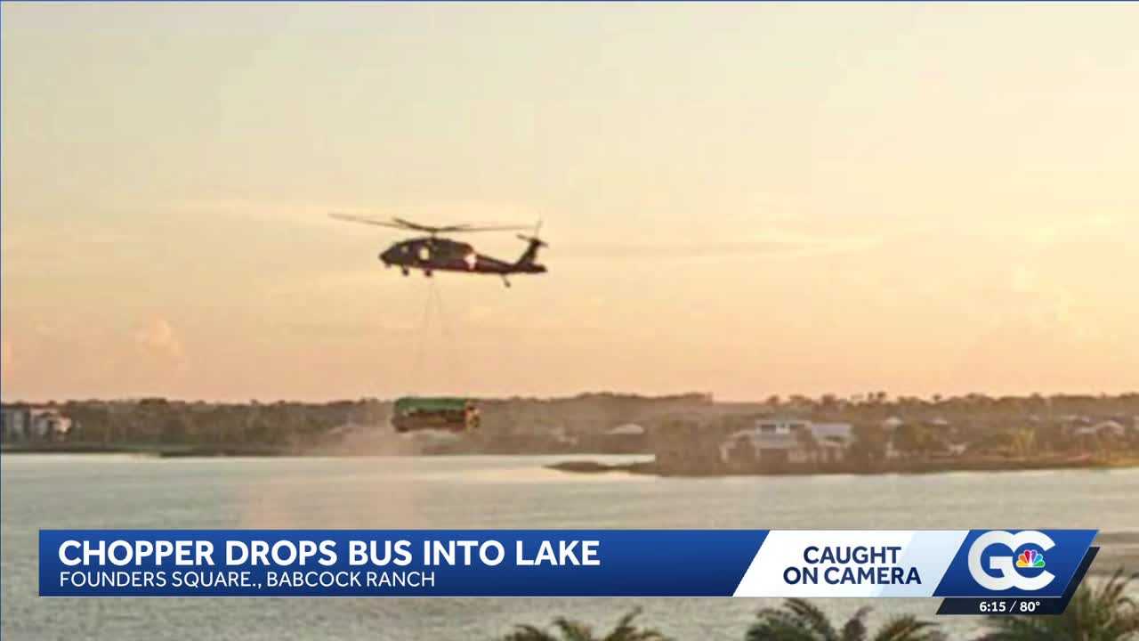 A Black Hawk carrying a school bus over Florida town had residents asking one question: Why? — WESH 2 Orlando, Land O' Lakes Schools news