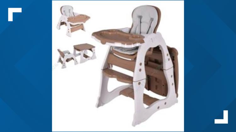 Convertible high chairs recalled over risk of fall, entrapment — WTSP Business Tampa Bay, Land O' Lakes Business news
