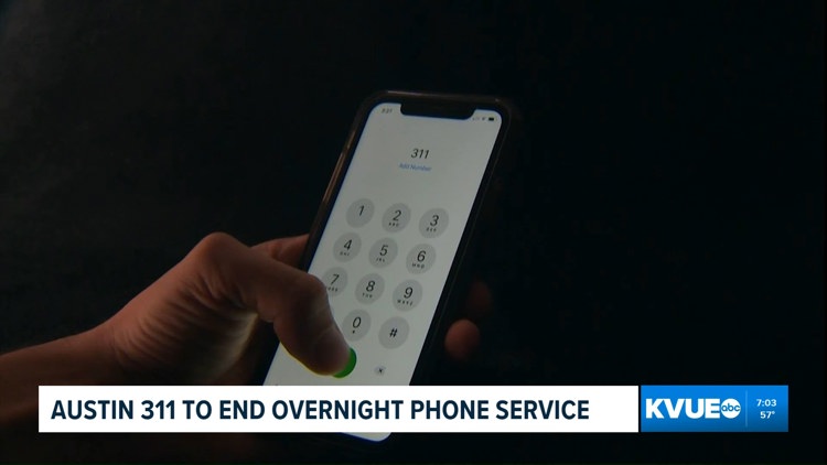 Austin 311 non-emergency call center to close overnight service starting Nov. 1 — KVUE (Austin), Land O' Lakes Community news