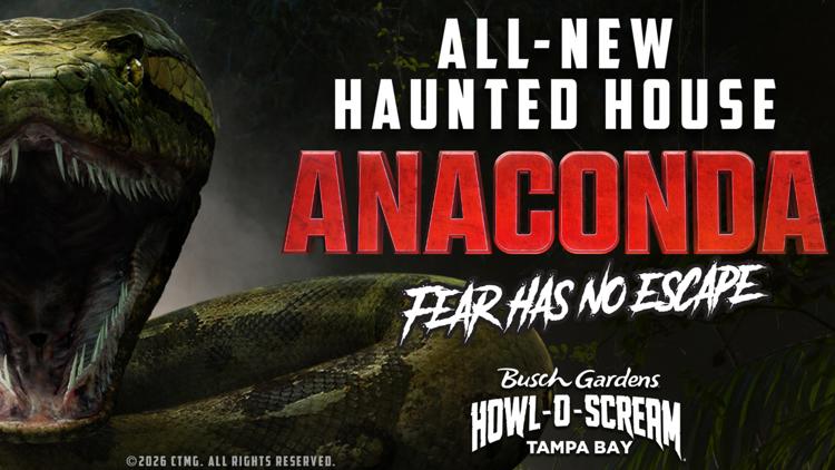 'Anaconda' haunted house coming to Tampa Busch Gardens Howl-O-Scream — WTSP 10 Tampa Bay