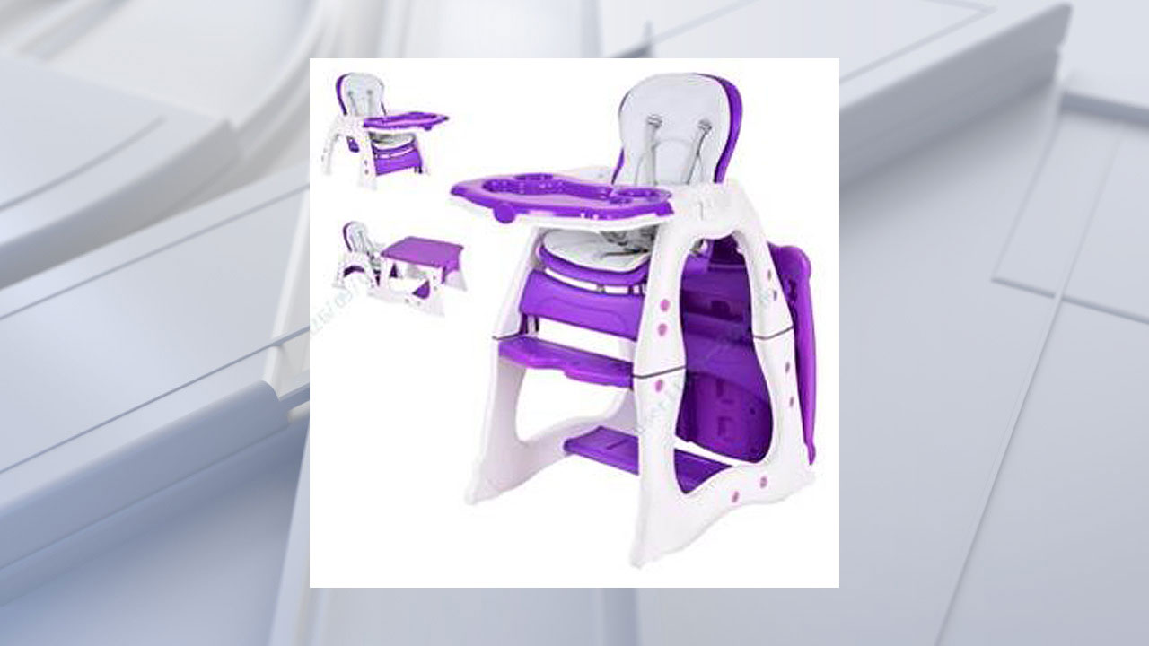 Convertible high chairs sold nationwide recalled for entrapment, fall risk — FOX 13 Tampa Bay News, Land O' Lakes Business news